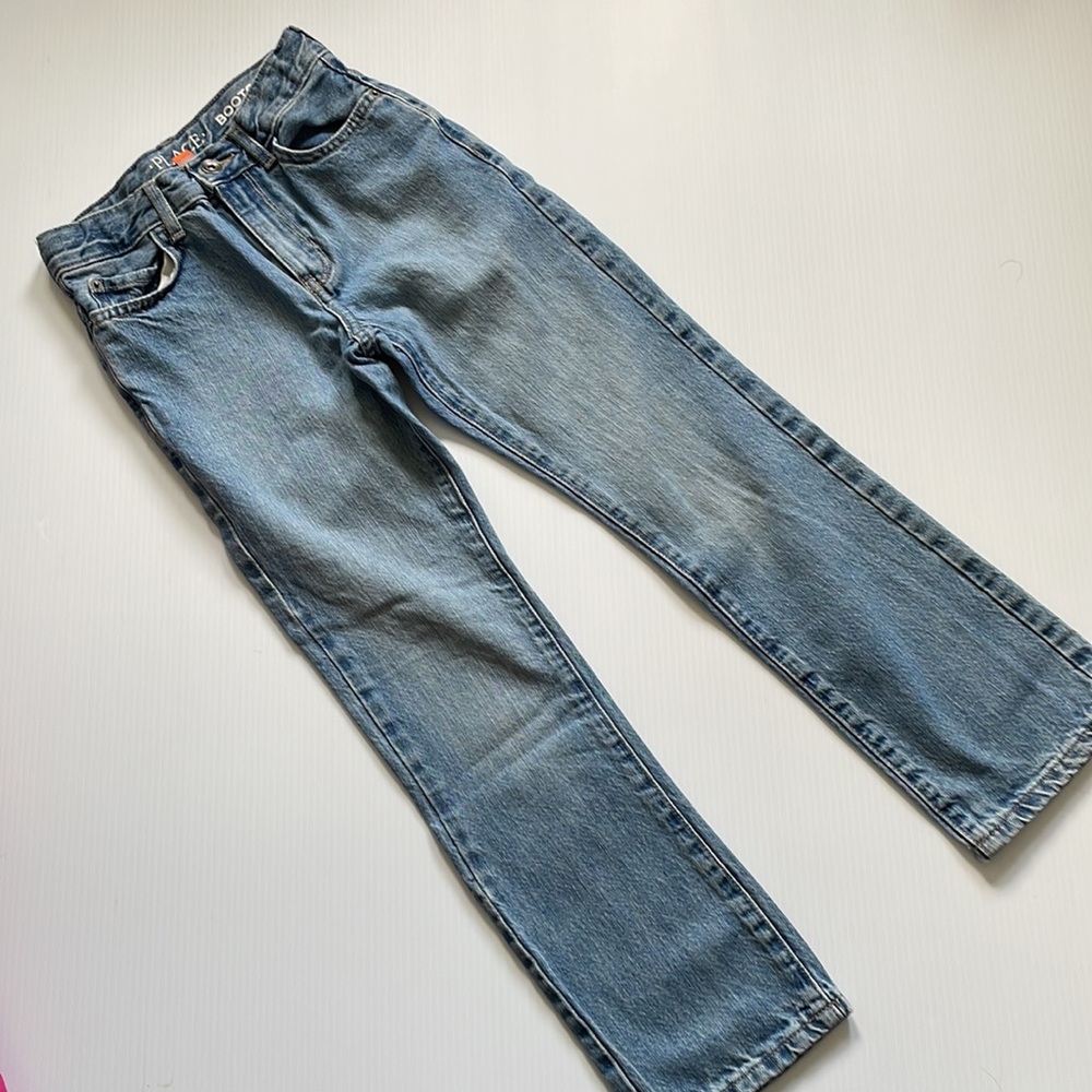 Place bootcut denim, blue jeans. Boys size 10 slim